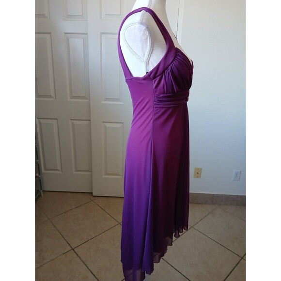 Windsor Beaded Waist Party Cocktails Dress Purple Medium Cocktails Embellished - Picture 3 of 15